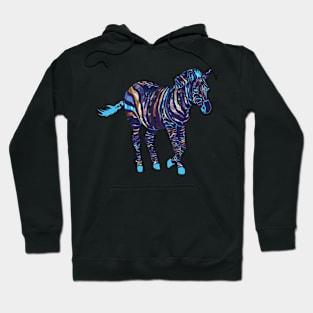 Cosmic Space Zebra Hoodie